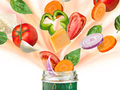 Illustrations for Food Fruit Juice Vegetable Packages Bottles Cans Boxes