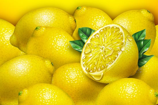 Lori Anzalone Illustration - Food Illustrator of lemon yellow fruit