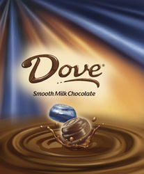 Dove chocolate splash with pool