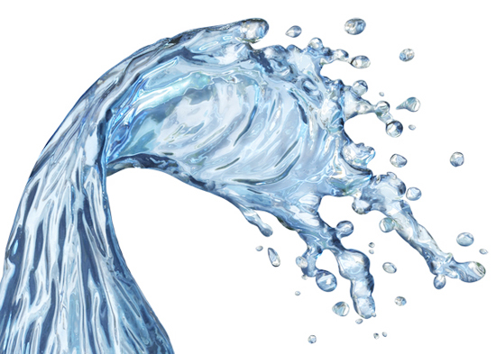 Lori Anzalone Illustration - Photo Based Illustrator of Liquid blue water splash realistic