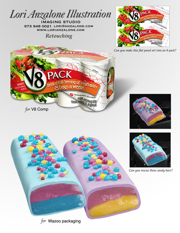 Lori Anzalone Illustration - Photo Based Illustrator of Candy Bars