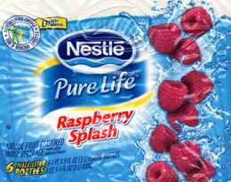 Nestle water mixed fruits 