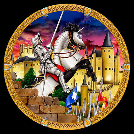 Lori Anzalone Illustration - Product Illustrator of Tableware, Paper & Party goods - Knights